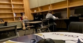 Students sitting at desk