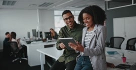 Students Looking at a Screen