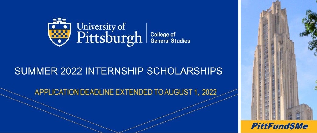 Summer Internship Scholarship Banner